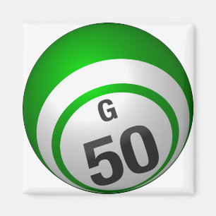 G 50 bingo ball magnet