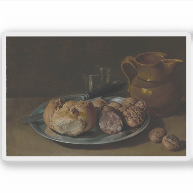 G. Ceruti - Still Life with Bread, Salami and Nuts (Front)