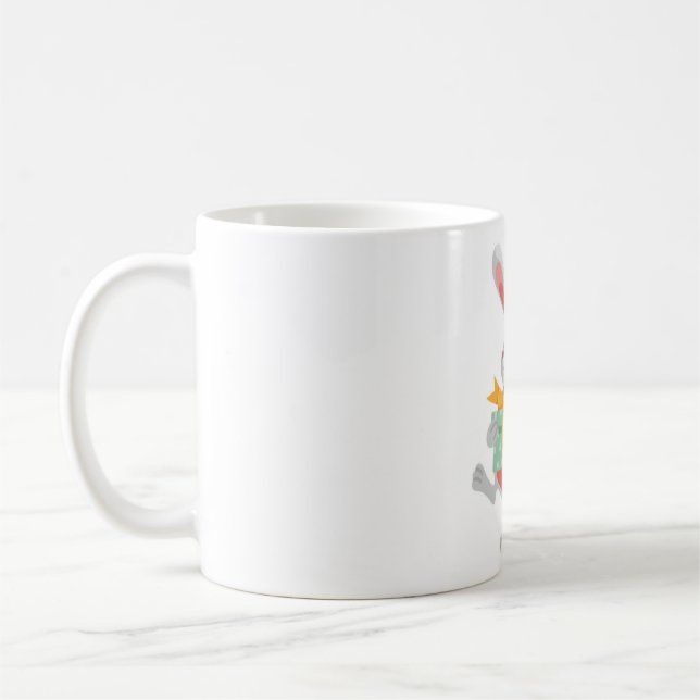 G Christmas Rabbit Coffee Mug (Left)