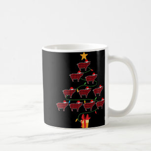 G Christmas Tree Xmas Goats Tree Santa Hat  Coffee Mug