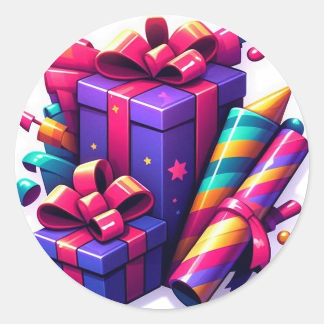 G CLASSIC ROUND STICKER (Front)