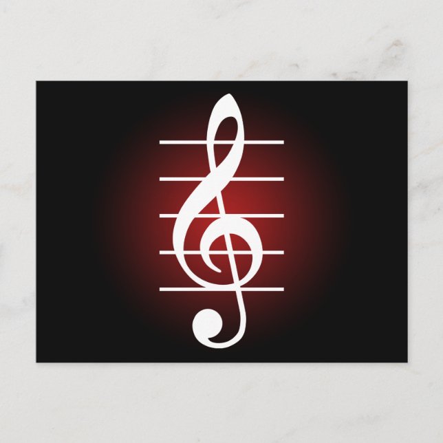 G clef 2 postcard (Front)