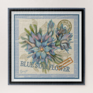 G Creation Office blue flower Jigsaw Puzzle