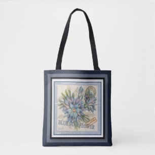 G creation Office blue & yellow flowers Tote Bag