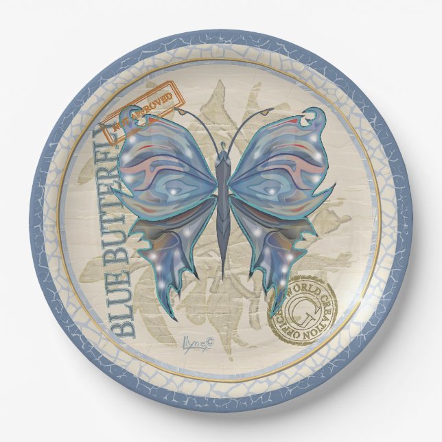G Creation Office buterfly Paper Plate (Front)