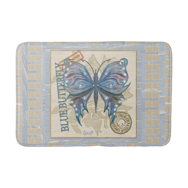 G Creation Office butterfly Bath Mat (Front)