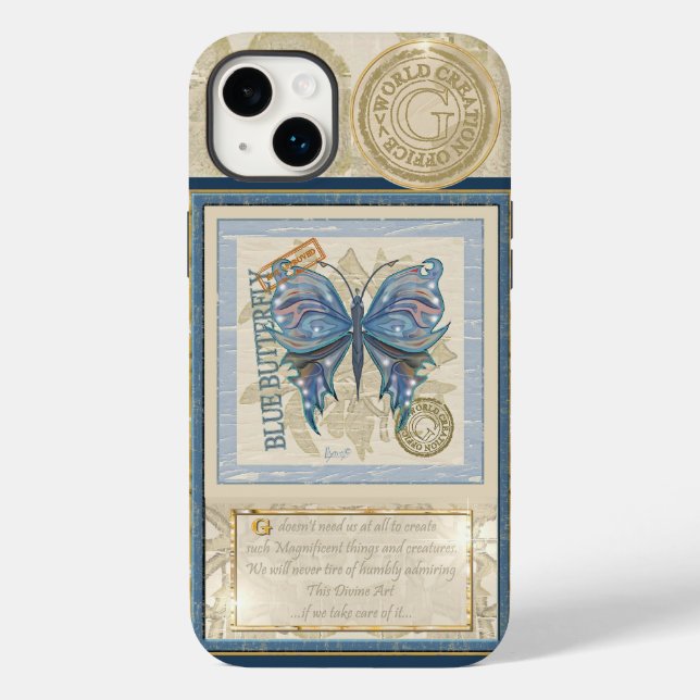 G Creation Office butterfly Case-Mate iPhone Case (Back)