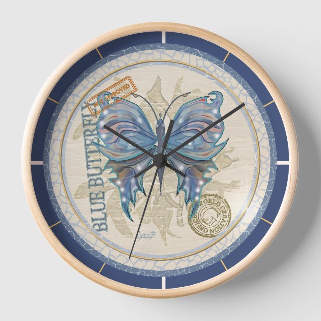 G Creation Office butterfly Clock (Front)