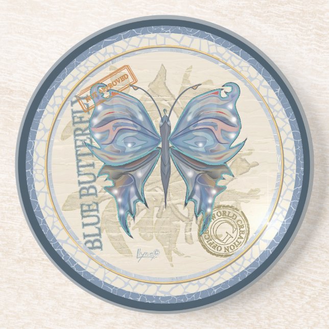 G Creation Office butterfly Coaster (Front)