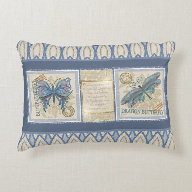 G Creation Office butterfly Decorative Cushion (Front)