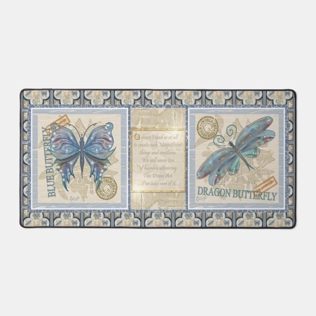 G Creation Office butterfly Desk Mat (Front)