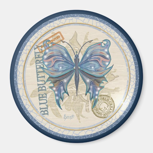 G Creation Office butterfly Magnet (Front)