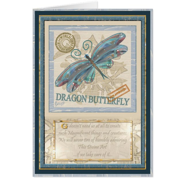 G Creation Office Dragonfly birthday card (Front)