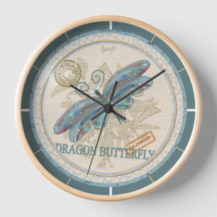 G Creation Office dragonfly Clock