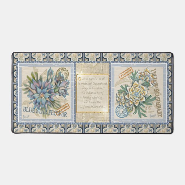 G Creation Office flower Desk Mat (Front)