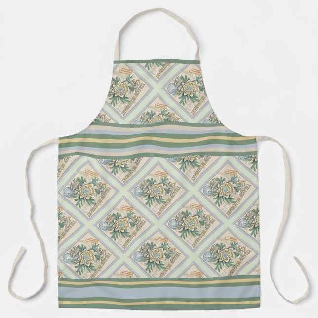G Creation Office yellow flower Apron (Front)