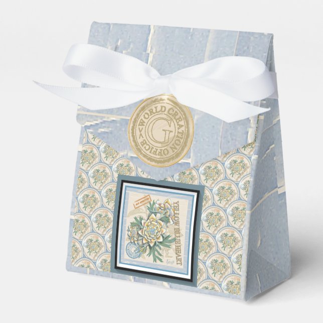 G Creation Office yellow flower Favour Box (Front Side)