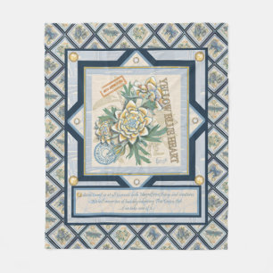 G Creation Office yellow flower Fleece Blanket