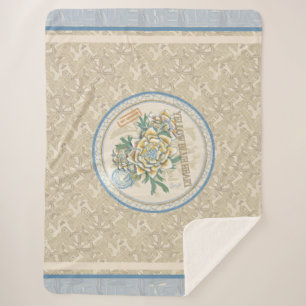 G Creation Office yellow flower Fleece Blanket