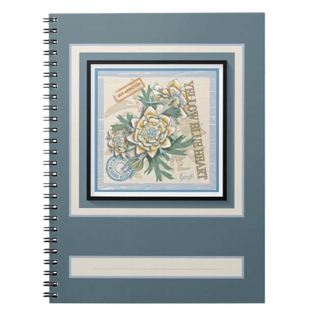 G Creation Office yellow flower Notebook (Front)