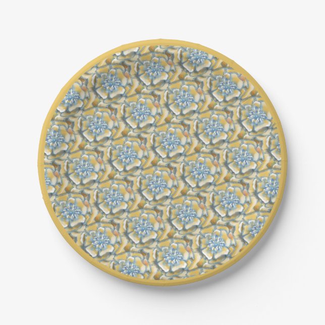 G Creation Office yellow flower Paper Plate (Front)