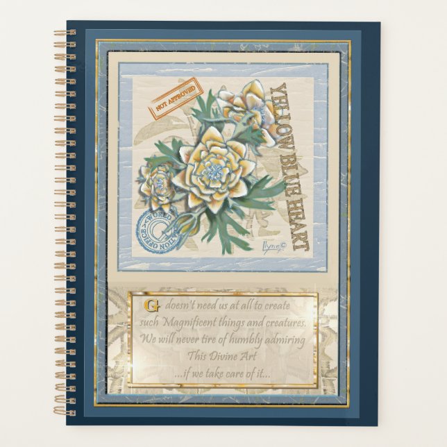 G Creation Office yellow flower Planner (Front)