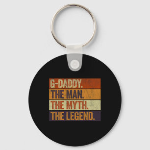 G-daddy The Man The Myth The Legend Funny Retro Fa Key Ring