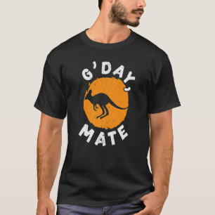 G' Day Mate Kangaroo Australia Australian Aussie V T-Shirt