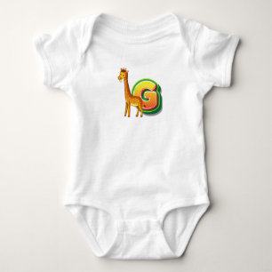 G for Giraffe Baby Bodysuit