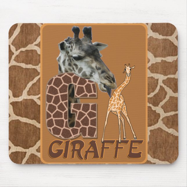 G FOR GIRAFFE MOUSE PAD (Front)