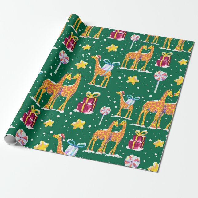 G for Girrafe Wrapping Paper (Unrolled)