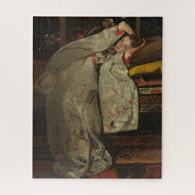 G.H. Breitner, Girl in a White Kimono - Fine Art Jigsaw Puzzle (Vertical)