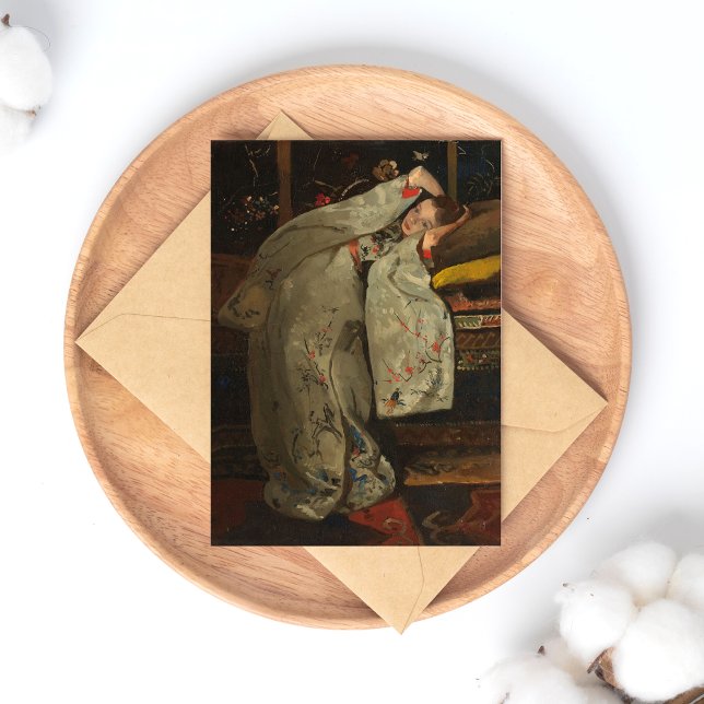 G.H. Breitner, Girl in a White Kimono - Fine Art Postcard (Creator Uploaded)