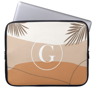 G - Initial Monogram Letter G Abstract Design Laptop Sleeve