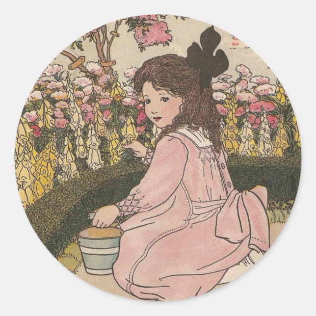 G is For Garden Classic Round Sticker (Front)