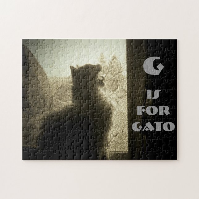 G is for Gato Jigsaw Puzzle (Horizontal)