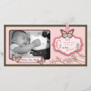 G is for Girl Photo Card