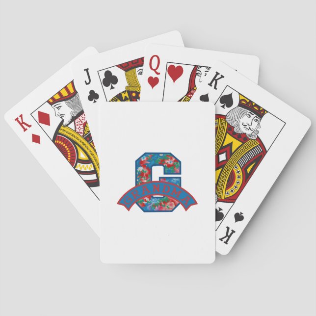 G Is For Grandma Playing Cards (Back)
