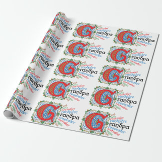 G is for Grandpa Wrapping Paper