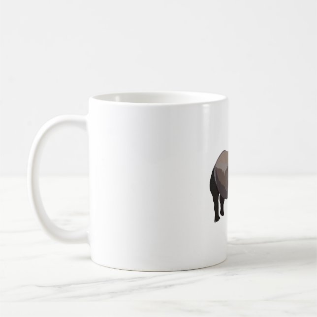 G is for Greater One Horned Rhino Coffee Mug (Left)