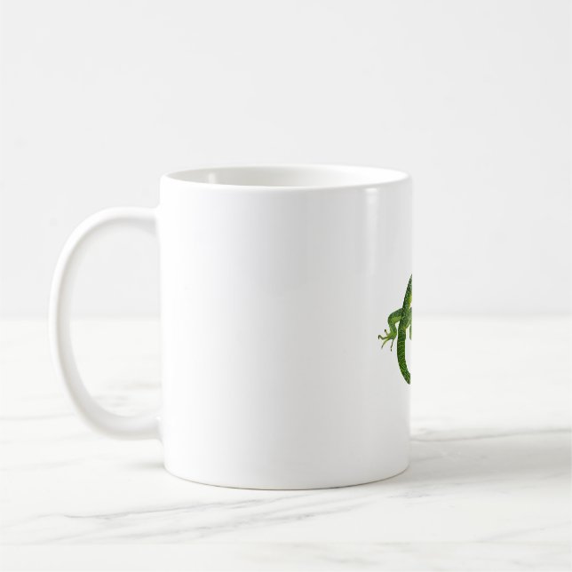 G is for Green Tree Monitor Coffee Mug (Left)