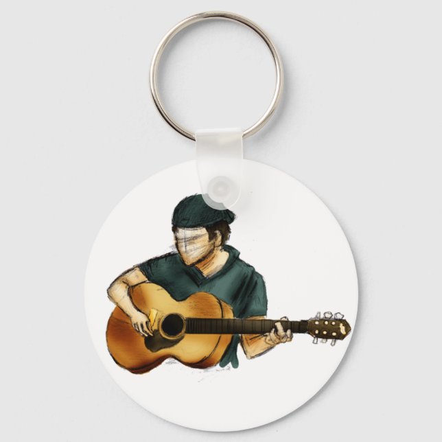 G is for Guitar Key Ring (Front)