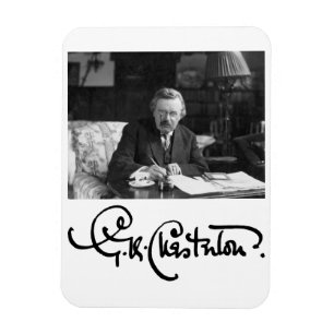 G. K. Chesterton at Work Magnet