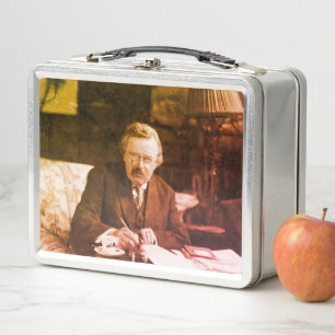 G.K. Chesterton at Work Metal Lunch Box