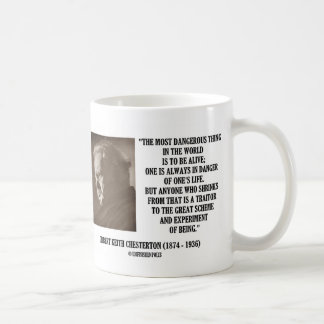 G.K. Chesterton Great Scheme Experiment Of Being Coffee Mug