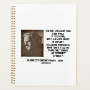G.K. Chesterton Great Scheme Experiment Of Being Planner
