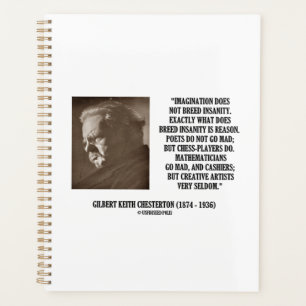 G.K. Chesterton Imagination Insanity Creative Planner