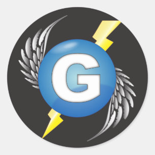 "G" logo stickers
