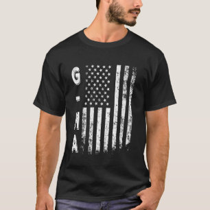 G ma America Flag Mother's Day 4th of July Women X T-Shirt
