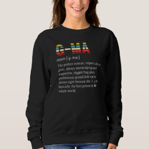 G Ma Definition Vintage Grandma Mother Day Mum Gig Sweatshirt